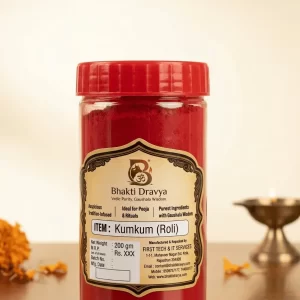 Kumkum Roli Made By Pure Haldi Bhakti Dravya Original Pack 100 gm Organic For Puja